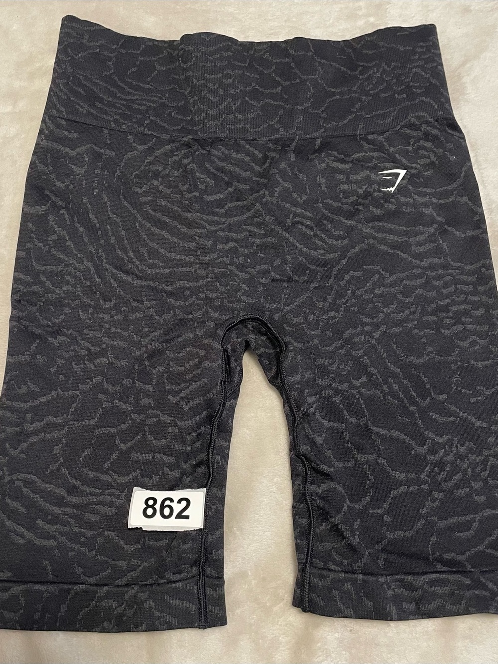 Gymshark Kids Black Textured High-Waist Leggings